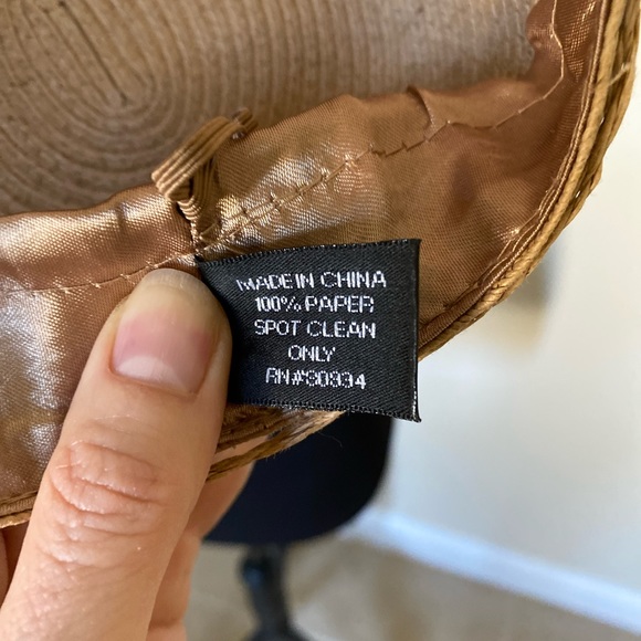 Augus T. Natural Color Paper Sun Hat - Picture 4 of 4